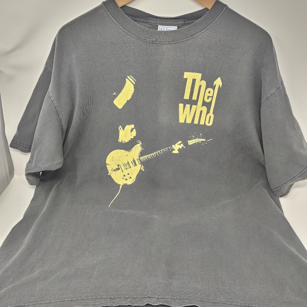 The who t-shirt Vintage logo black concert North American tour 2002 Size XL